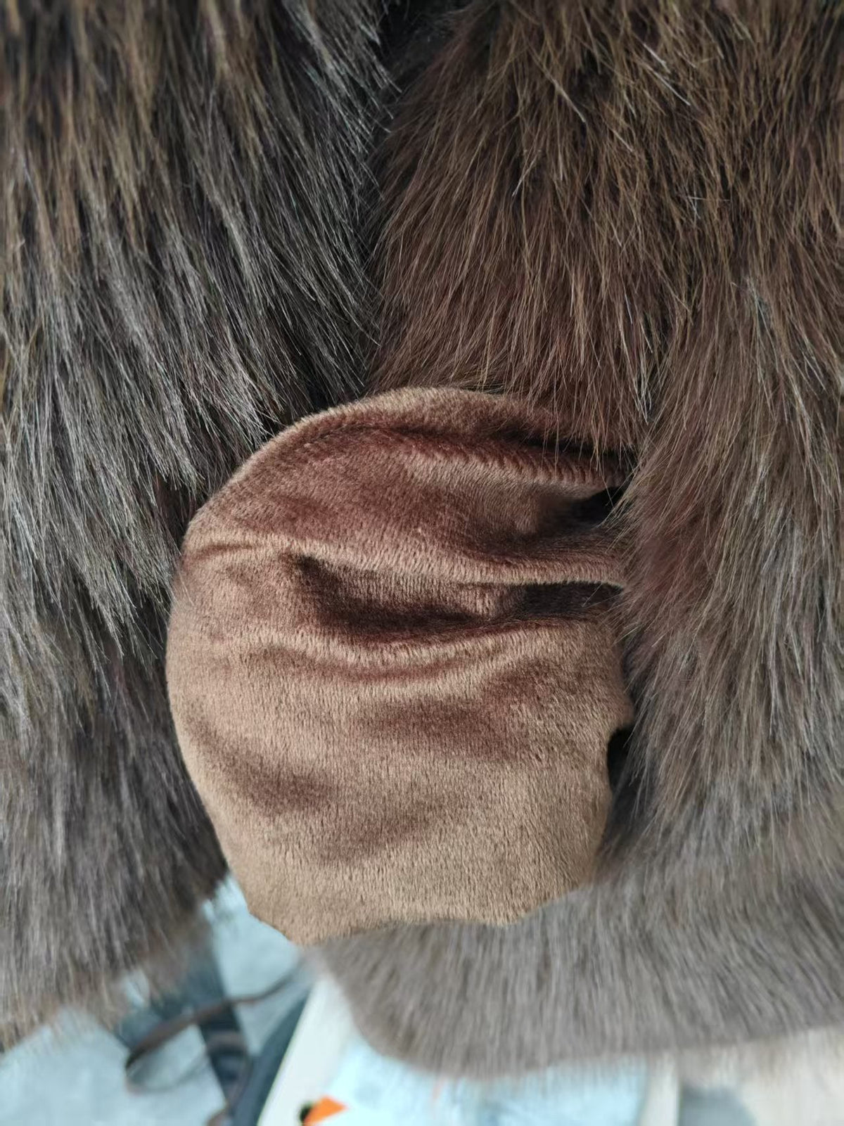 "Manteau Mi-Long en Laine Synthétique avec Ceinture"